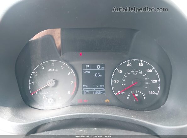 3KPC24A38KE054373 2019 HYUNDAI ACCENT Gray Widok tylnych siedzeń