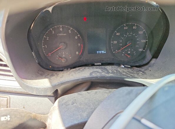 3KPC24A38KE071349 2019 HYUNDAI ACCENT White Vista del cuadro de instrumentos