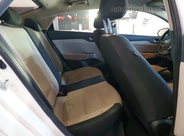 3KPC24A38KE088183 2019 HYUNDAI ACCENT White Rear seats view