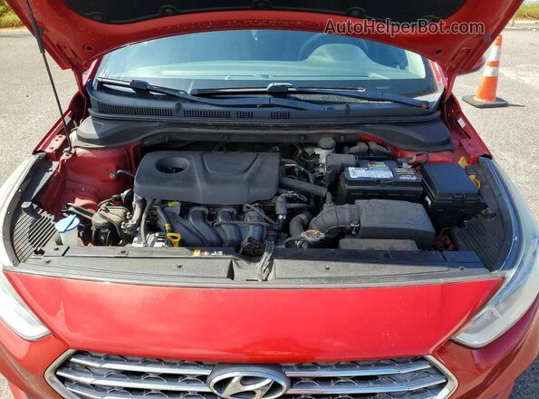 3KPC24A39KE047190 2019 HYUNDAI ACCENT Red Вид задньої частини салону