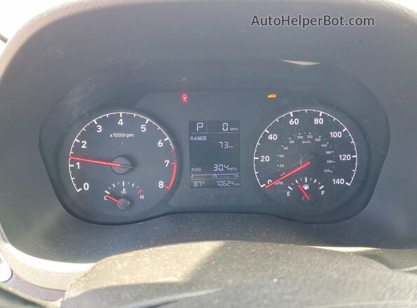 3KPC24A39KE047190 2019 HYUNDAI ACCENT Red Вид щитка приладів
