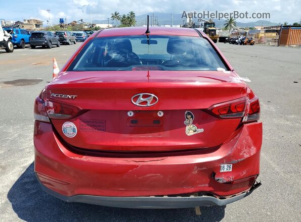 3KPC24A39KE047190 2019 HYUNDAI ACCENT Red Вид ззаду