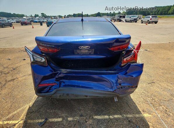 3KPC24A39KE076026 2019 HYUNDAI ACCENT Blue Rear view