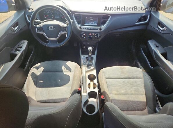 3KPC24A39KE076026 2019 HYUNDAI ACCENT Blue Dashboard view