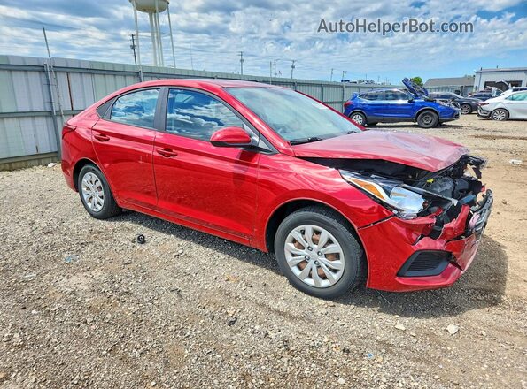 3KPC24A3XKE045139 2019 HYUNDAI ACCENT Красный Передняя правая четверть