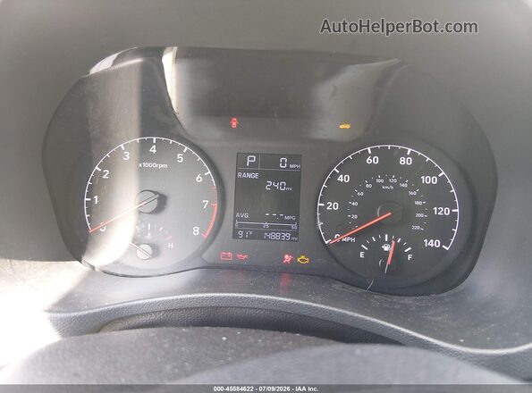 3KPC24A3XKE058960 2019 HYUNDAI ACCENT Silver Հետևի նստատեղերի տեսք