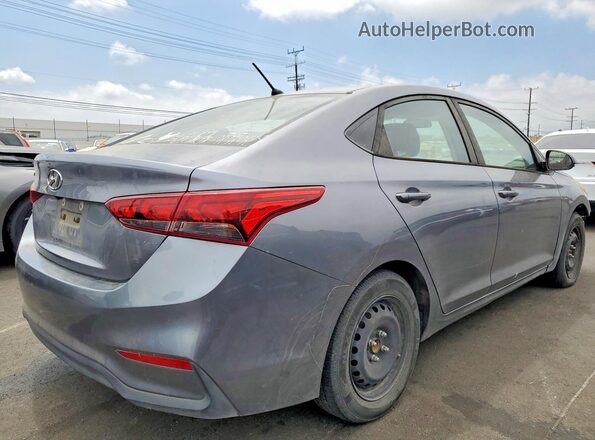 3KPC24A3XKE071384 2019 HYUNDAI ACCENT Gray Trasero derecho