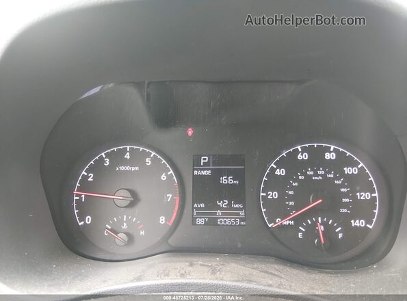 3KPC24A60LE110544 2020 HYUNDAI ACCENT Blue Вид задніх сидінь