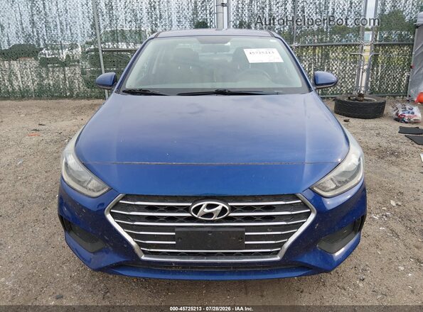 3KPC24A60LE110544 2020 HYUNDAI ACCENT Blue Вид щитка приладів