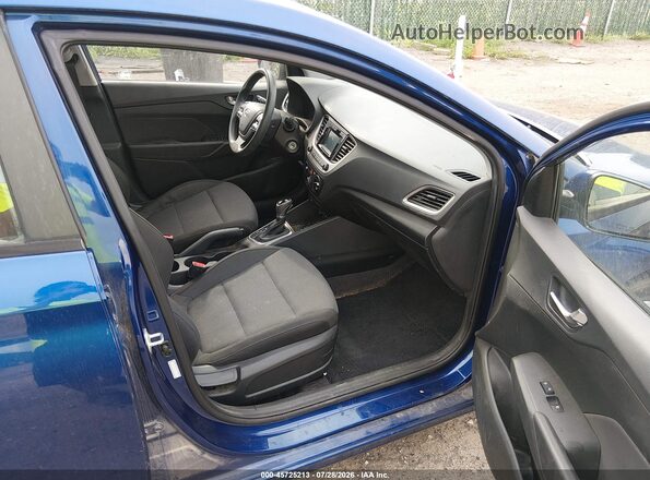 3KPC24A60LE110544 2020 HYUNDAI ACCENT Blue Вид салону спереду