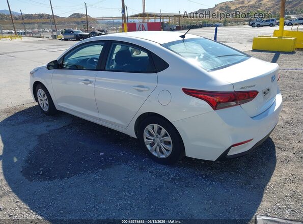 3KPC24A60LE118451 2020 HYUNDAI ACCENT White Trasero izquierdo
