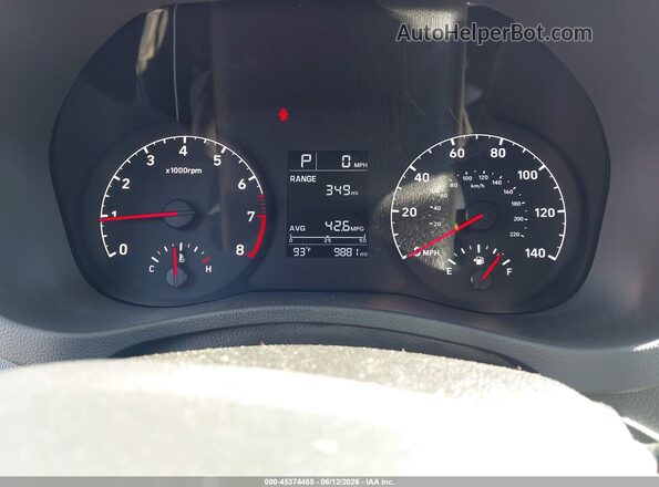 3KPC24A60LE118451 2020 HYUNDAI ACCENT White Vista de los asientos traseros