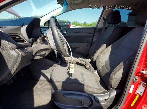 3KPC24A60ME148857 2021 HYUNDAI ACCENT Red Widok wnętrza z przodu