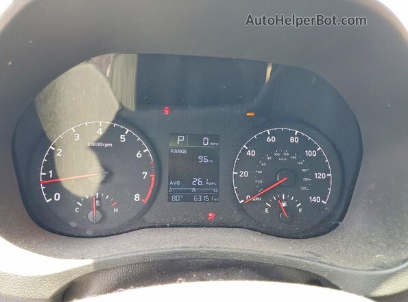 3KPC24A60NE175672 2022 HYUNDAI ACCENT Black Vista del cuadro de instrumentos