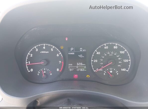 3KPC24A61LE107507 2020 HYUNDAI ACCENT White Հետևի նստատեղերի տեսք