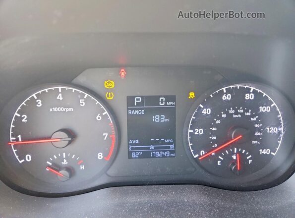3KPC24A61LE122461 2020 HYUNDAI ACCENT Gray ხელსაწყოთა პანელის ხედი