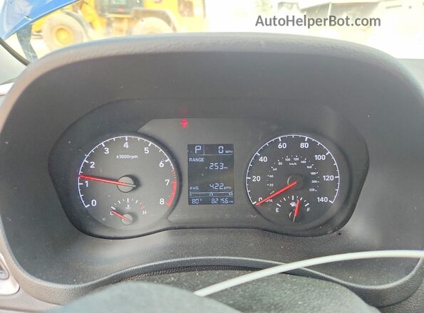 3KPC24A61ME128925 2021 HYUNDAI ACCENT Blue Սարքավորումների վահանակի տեսք
