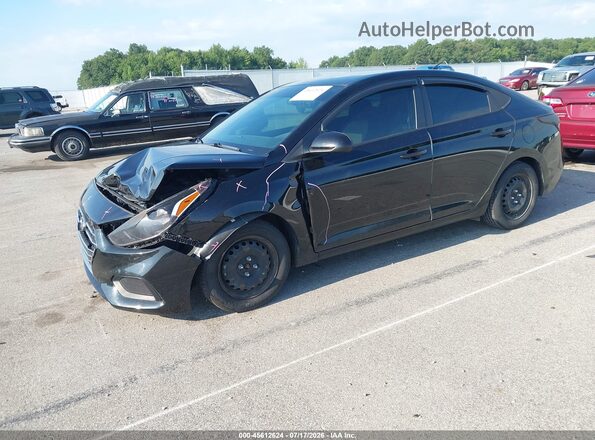 3KPC24A61ME134160 2021 HYUNDAI ACCENT Черный Передняя левая четверть