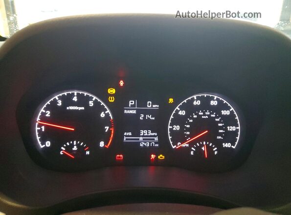 3KPC24A61ME142419 2021 HYUNDAI ACCENT Black Widok zestawu wskaźników