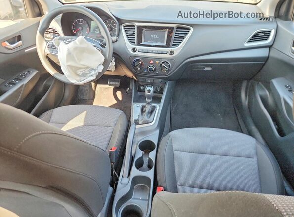3KPC24A61ME150651 2021 HYUNDAI ACCENT Gray Առջևի վահանակի տեսք