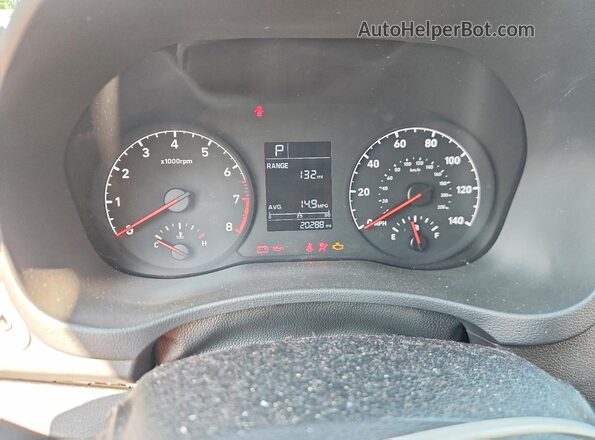 3KPC24A61ME150651 2021 HYUNDAI ACCENT Gray Սարքավորումների վահանակի տեսք