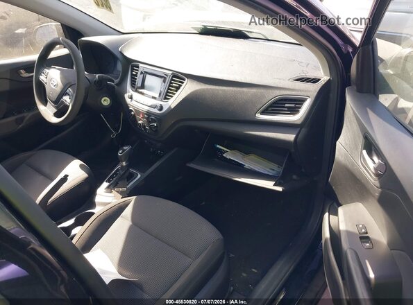 3KPC24A61ME151069 2021 HYUNDAI ACCENT Black Widok wnętrza z przodu