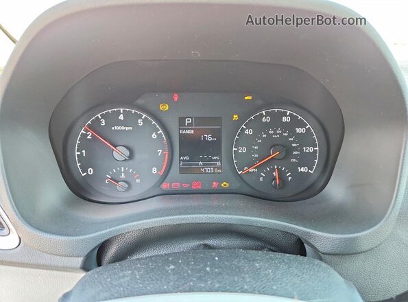 3KPC24A61ME152982 2021 HYUNDAI ACCENT Белый Вид щитка приборов