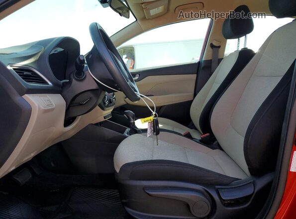 3KPC24A61NE168259 2022 HYUNDAI ACCENT Red Vista interior delantera