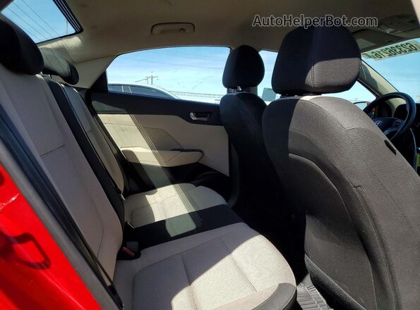 3KPC24A61NE168259 2022 HYUNDAI ACCENT Red Vista de los asientos traseros