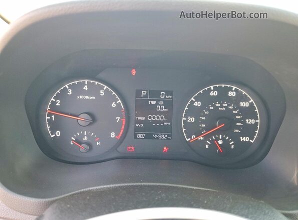 3KPC24A61NE168259 2022 HYUNDAI ACCENT Red Vista del cuadro de instrumentos