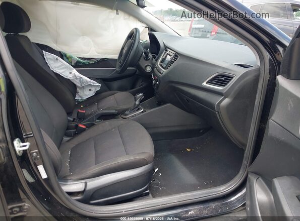 3KPC24A62ME130635 2021 HYUNDAI ACCENT Black Widok wnętrza z przodu