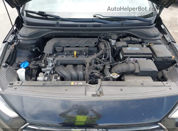 3KPC24A62ME130635 2021 HYUNDAI ACCENT Black Widok z tyłu