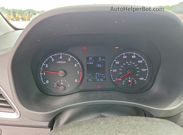 3KPC24A62ME135026 2021 HYUNDAI ACCENT Silver Widok zestawu wskaźników