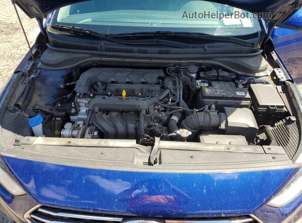 3KPC24A62ME139559 2021 HYUNDAI ACCENT Blue Widok wnętrza z tyłu