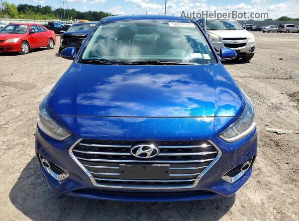 3KPC24A62ME139559 2021 HYUNDAI ACCENT Blue Widok z przodu