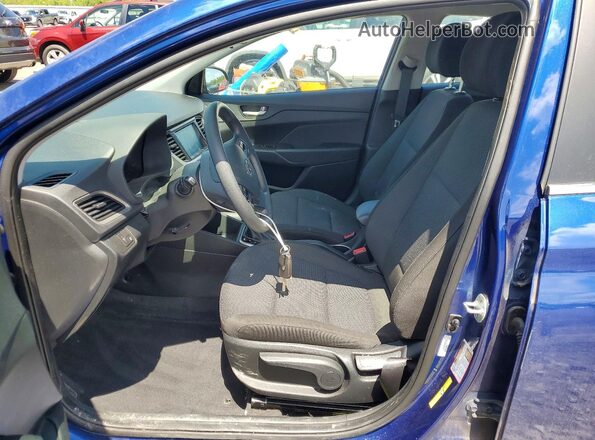 3KPC24A62ME139559 2021 HYUNDAI ACCENT Blue Widok wnętrza z przodu