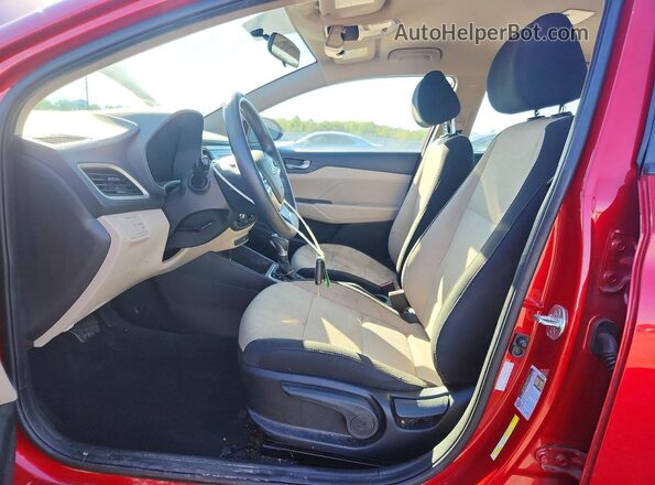 3KPC24A62NE166083 2022 HYUNDAI ACCENT Red Front interior view
