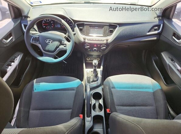 3KPC24A62NE186236 2022 HYUNDAI ACCENT Серебряный Вид панели приборов