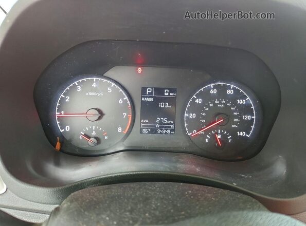 3KPC24A63LE108237 2020 HYUNDAI ACCENT Gray ხელსაწყოთა პანელის ხედი