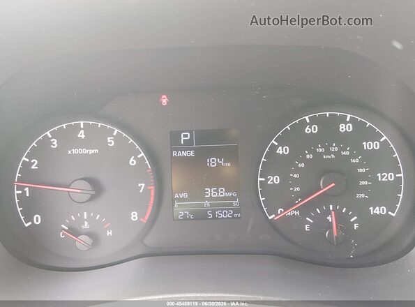 3KPC24A63LE118704 2020 HYUNDAI ACCENT Gray Vista de los asientos traseros