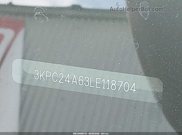 3KPC24A63LE118704 2020 HYUNDAI ACCENT Gray Vista del compartimento del motor