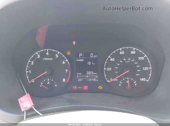 3KPC24A63LE126043 2020 HYUNDAI ACCENT Gray უკანა სავარძლების ხედი
