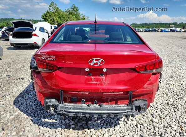 3KPC24A63ME131521 2021 HYUNDAI ACCENT Red Widok z tyłu