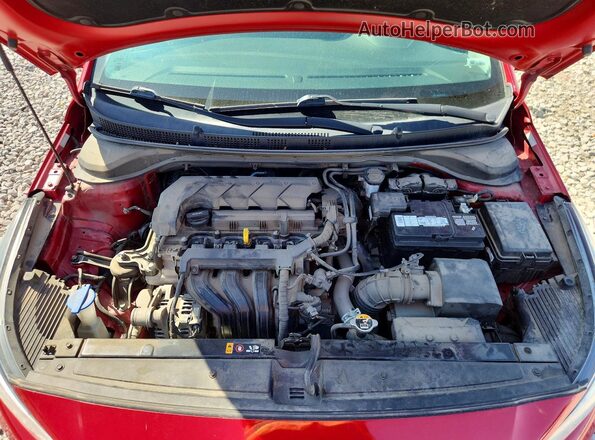 3KPC24A63ME131521 2021 HYUNDAI ACCENT Red Widok wnętrza z tyłu