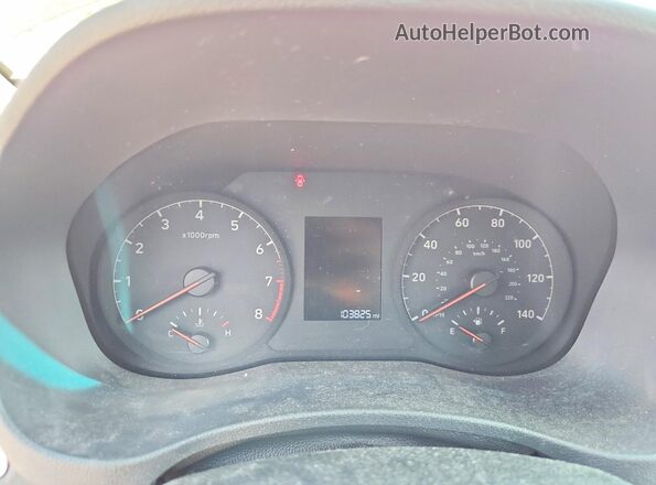 3KPC24A63ME131521 2021 HYUNDAI ACCENT Red Widok zestawu wskaźników