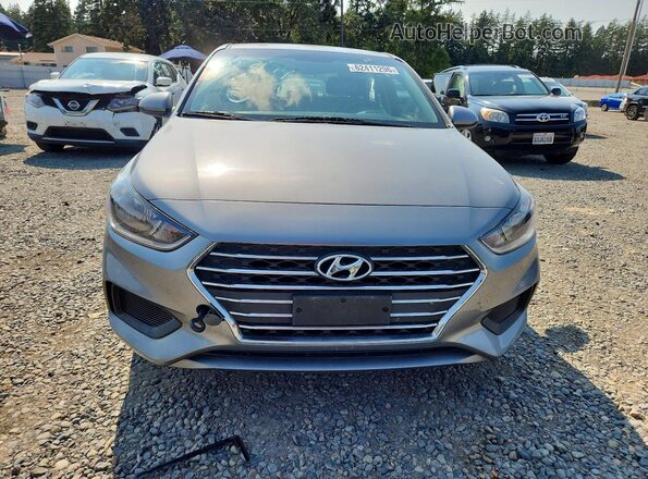 3KPC24A63ME149338 2021 HYUNDAI ACCENT Silver წინა ხედი