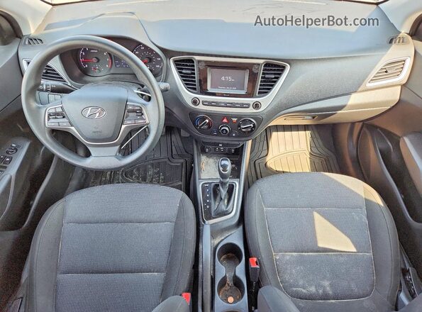 3KPC24A63ME149338 2021 HYUNDAI ACCENT Silver წინა პანელის ხედი