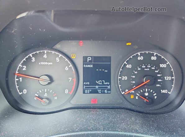3KPC24A63ME149338 2021 HYUNDAI ACCENT Silver ხელსაწყოთა პანელის ხედი