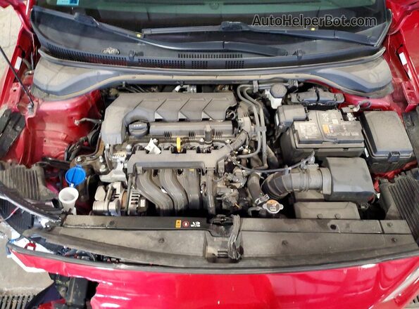 3KPC24A63NE168232 2022 HYUNDAI ACCENT Red უკანა სალონის ხედი