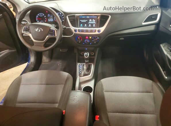 3KPC24A63NE187668 2022 HYUNDAI ACCENT Blue წინა პანელის ხედი